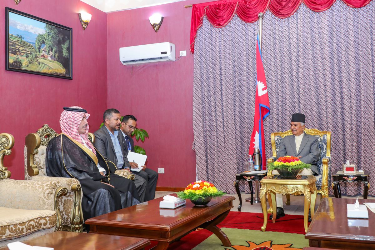 Saudi Envoy Pays Courtesy Call to President Paudel