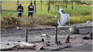 Ten killed in light plane crash on street in Malaysia