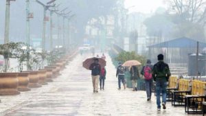 Chance of light to moderate rain today