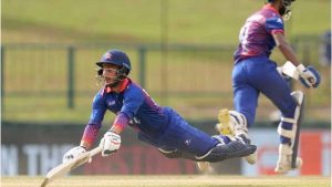 Nepal Loses Second Wicket, Bhim Sharki Departs