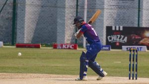 Nepal Loses Wicket, Kushal Bhurtel Out