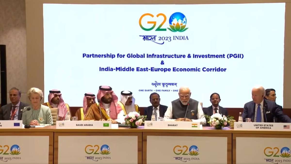 G20: India-Middle East-Europe mega connectivity corridor deal announced