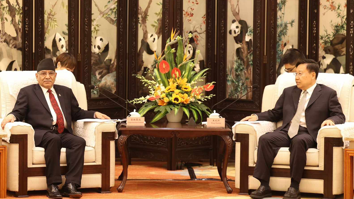 PM Dahal Holds Bilateral Meeting with Chinese Delegation in Chengdu