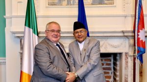 Speaker Ghimire meets his Irish counterpart, Fearghail