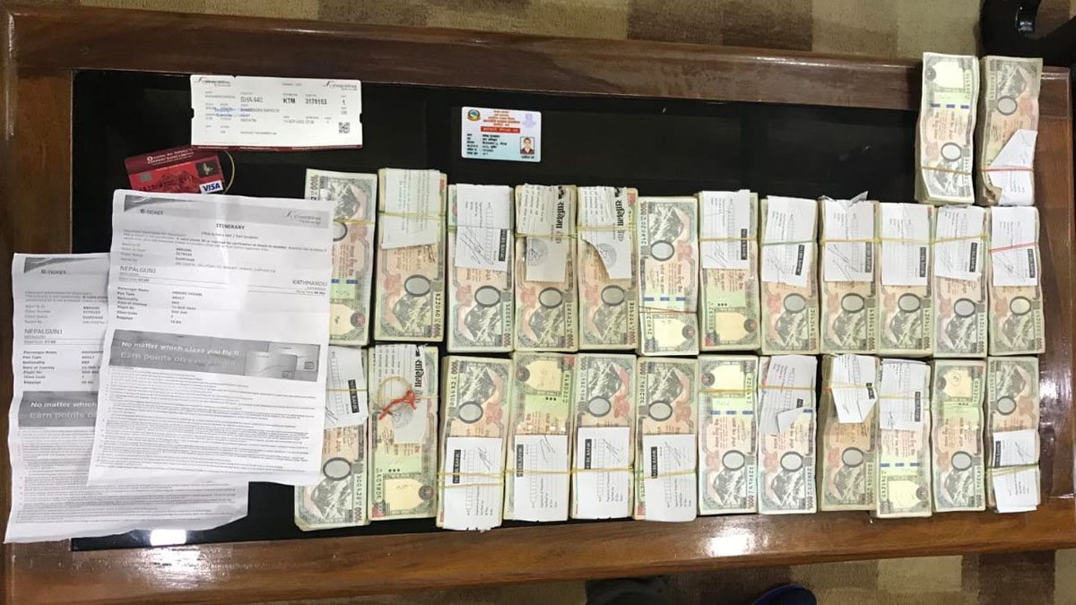 Tax official arrested with Rs 2.6 million from Nepalgunj Airport