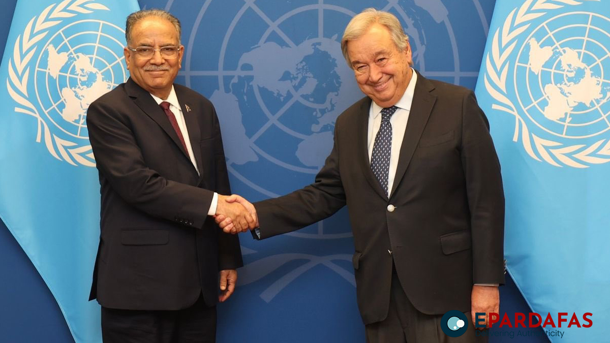 Prime Minister Dahal Holds Productive Meeting with UN Secretary General Guterres in NYC