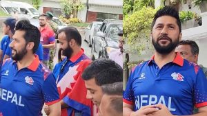 Rabi Lamichhane Encourages Nepali Team in Sri Lanka [Video]
