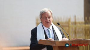 UN Chief Guterres Calls for Peace from Lumbini