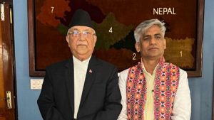 Newly-Appointed Koshi CM Meets UML Chair Oli