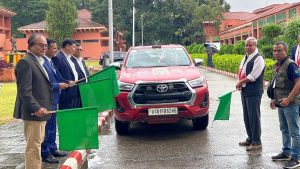 Indian Ambassador and Nepal Officials Flagged Off BBIN Car Rally