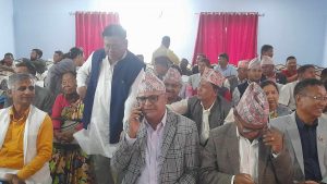 NC-UML Lawmakers Gather at Koshi Province Chief’s Office in Support of Kedar Karki