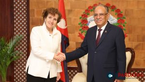MCC CEO Alice Albright Meets with PM Prachanda to Discuss Nepal-US Cooperation