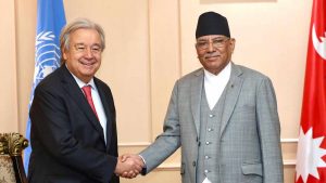UN Secretary-General Antonio Guterres Holds Meetings in Nepal