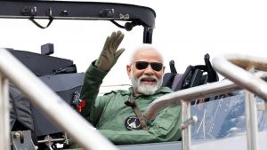 India’s PM Modi Flies in Tejas Fighter Jet, Says ‘India No Less Than Anyone in the World’