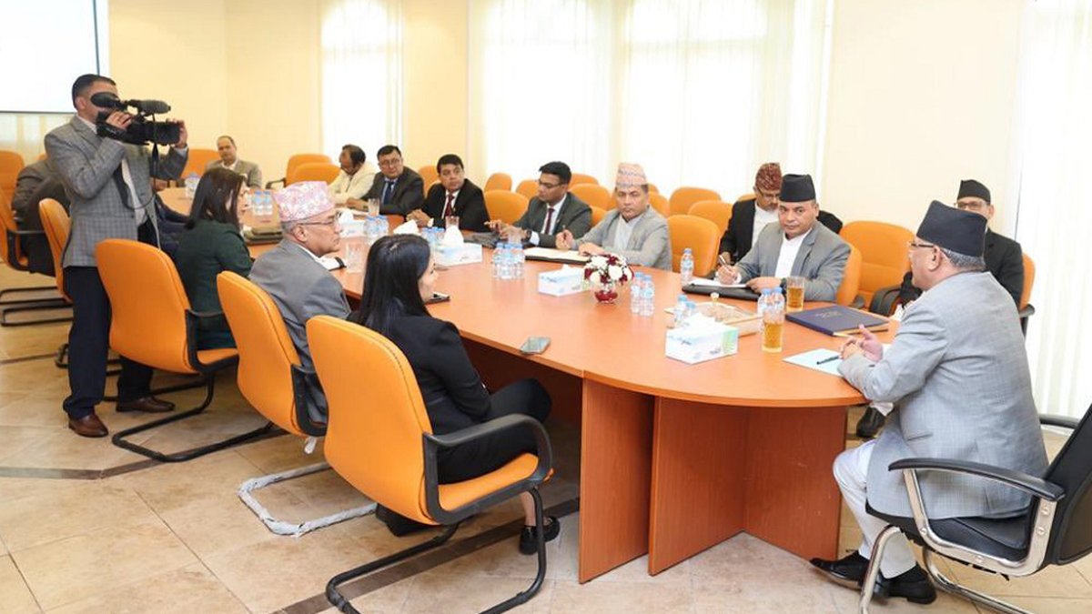 PM Prachanda Inspects Nepali Embassy in Abu Dhabi During COP-28 Visit