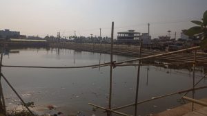 Special places being constructed for performing Chhath rituals