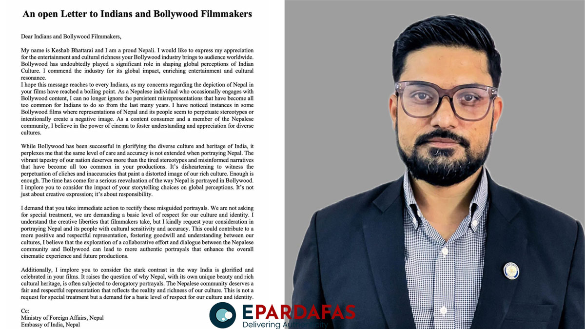 Nepali Advocate Keshab Bhattarai Urges Bollywood for Accurate and Respectful Portrayals