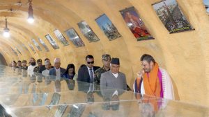 President visits Shaligram Museum in Baglung