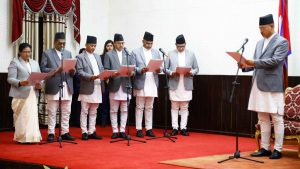 Newly appointed six SC judges take oath in presence of President Paudel