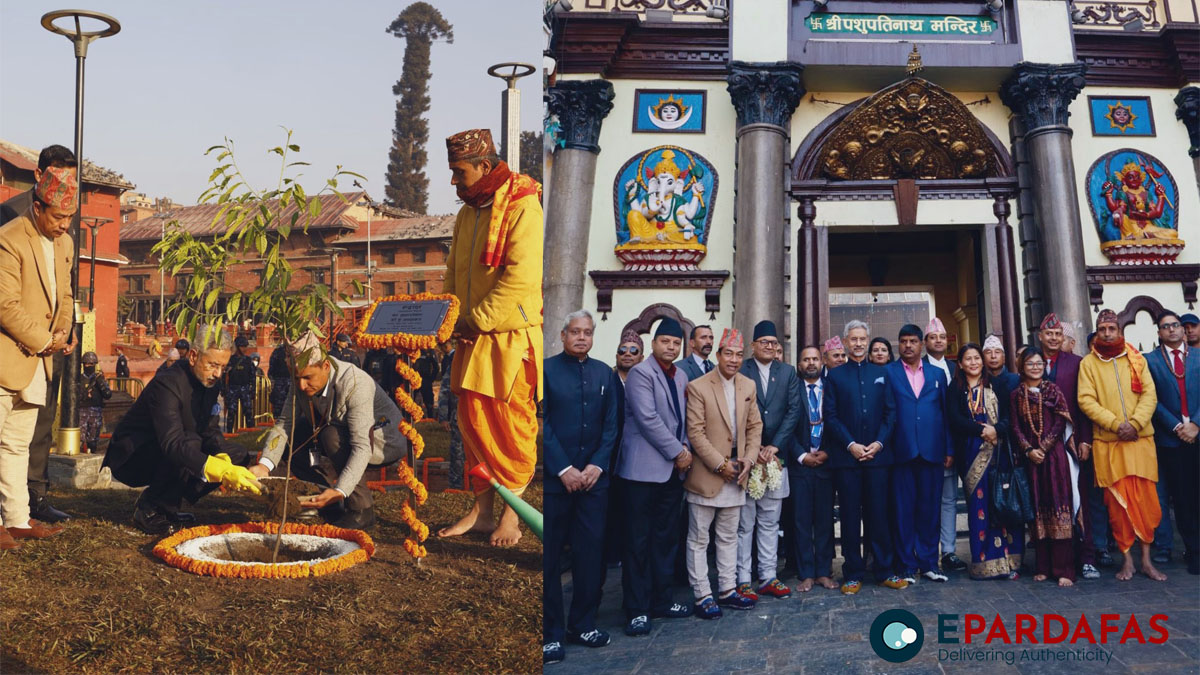 India’s EAM Jaishankar offers prayers at Pashupatinath Temple