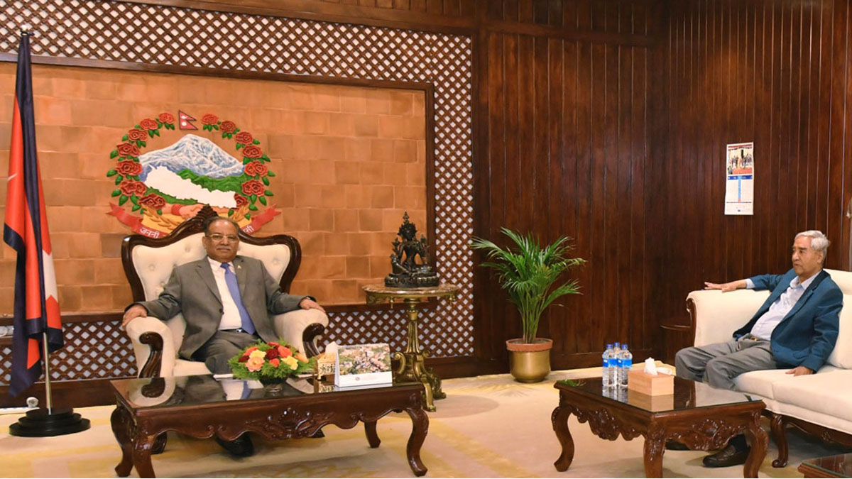 PM Dahal and NC President Deuba Discuss Transitional Justice and Parliamentary Affairs
