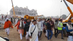Ram Lalla’s Silver Idol Graces Ayodhya Temple in Ritual Procession