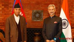 Indian Minister of External Affairs, S Jaishankar, Holds Talks with Nepali Congress President Deuba on Bilateral Relations