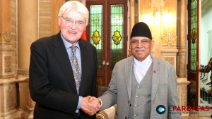 British Minister Meets PM Dahal, Pledges Support and Grants