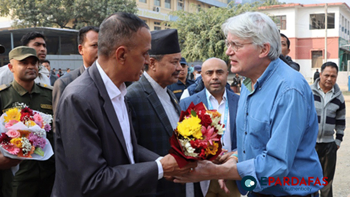 British Minister of State Mitchell Visits Lumbini Hospital