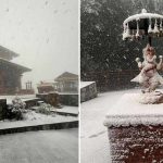 Snowfall Graces Chandragiri Hills [Photos]