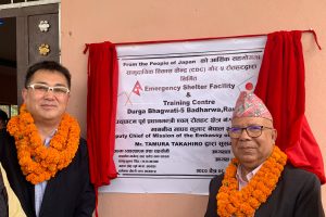 Emergency Shelter and Training Center Handover in Rautahat District