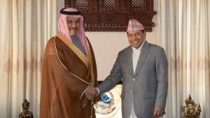Saudi Ambassador pays courtesy call on Foreign Minister Shrestha
