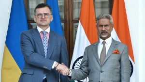 Ukraine’s Foreign Minister in New Delhi, Meets Indian Counterpart
