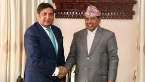 Pakistani Ambassador Meets Foreign Minister Shrestha