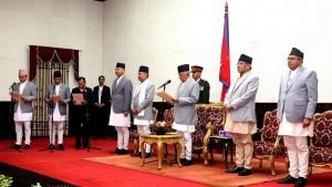 Swearing-in of New Coalition Ministers