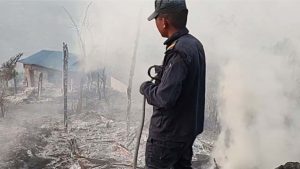 Forest Fire Devastates Khotang District, 13 Homes Destroyed