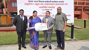 Indian Embassy Gifts 35 Ambulances and 66 School Buses to Nepal
