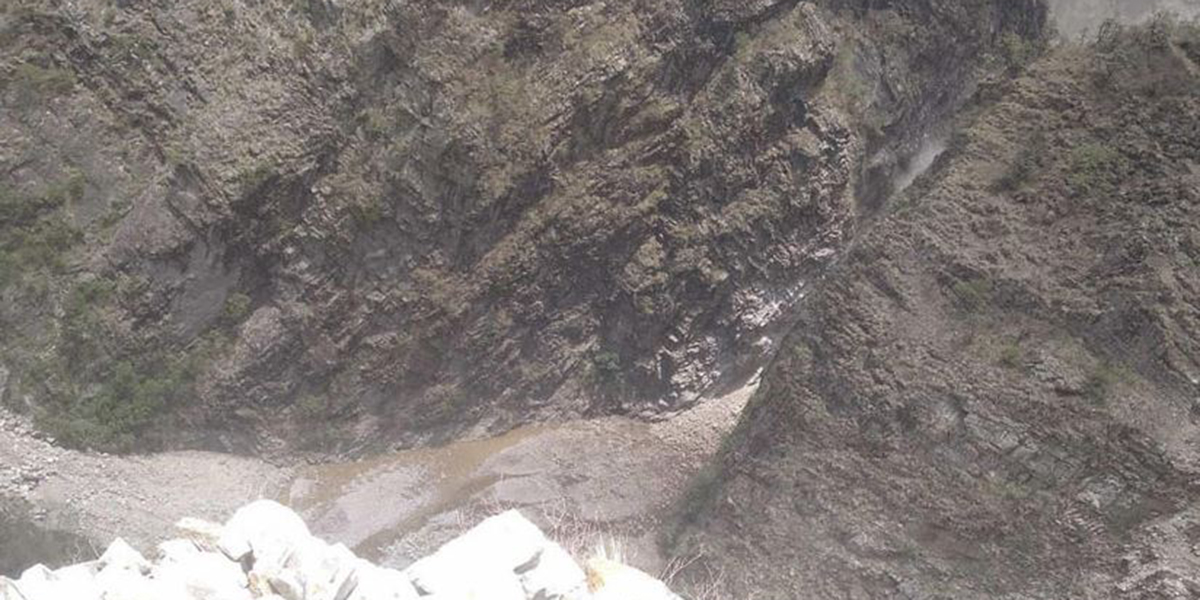 Tamakoshi River Flow Restored After Brief Blockage Due to Landslide in Dolakha