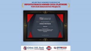 Global IME Bank Receives Prestigious Infosys Finacle Process Innovation Award 2024