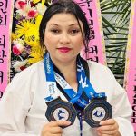 Nanda wins two gold medals in Taekwondo