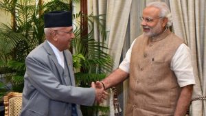 Modi Congratulates Oli on Becoming Nepal’s Prime Minister