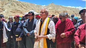 India Lays Foundation for Dormitory Building at Monastic School in Nepal