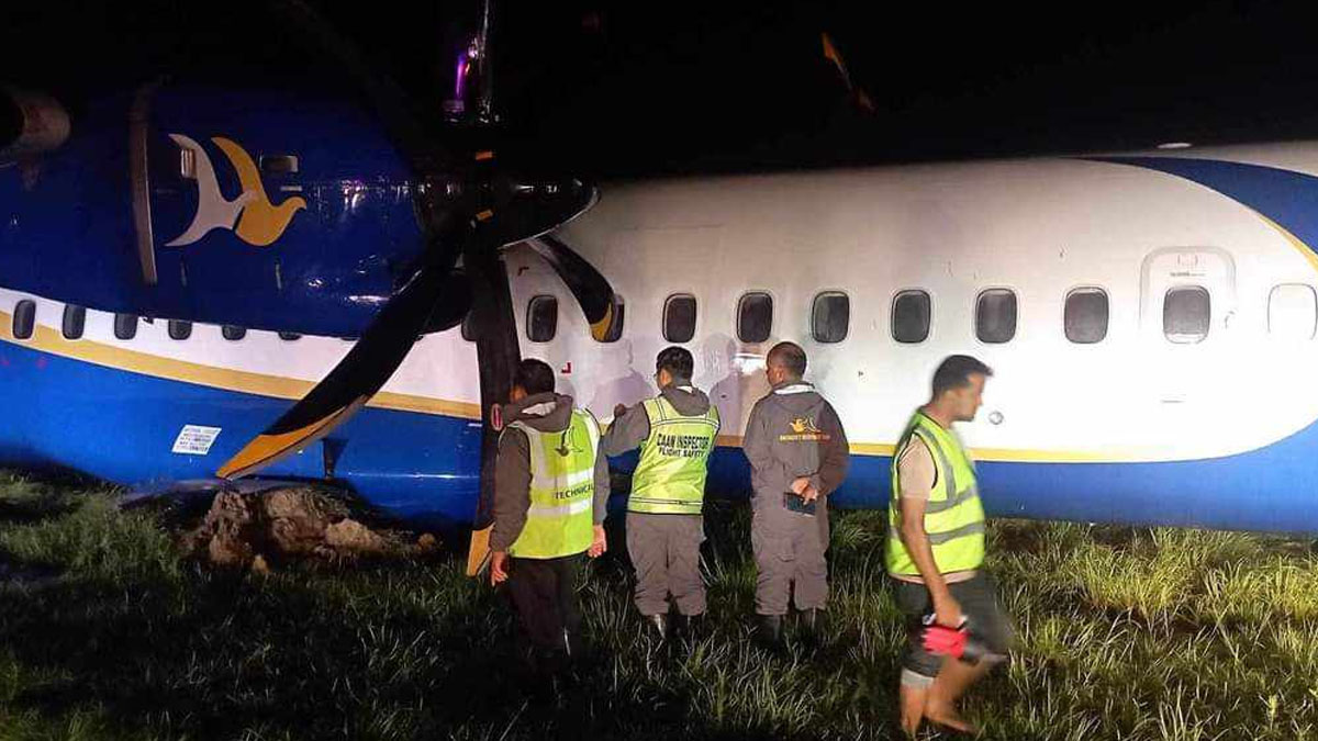 Buddha Air Flight 805 Skids Off Runway at Gautam Buddha Airport