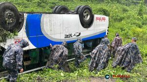 Bus Accident in Bara District Injures 13, Two Seriously Hurt