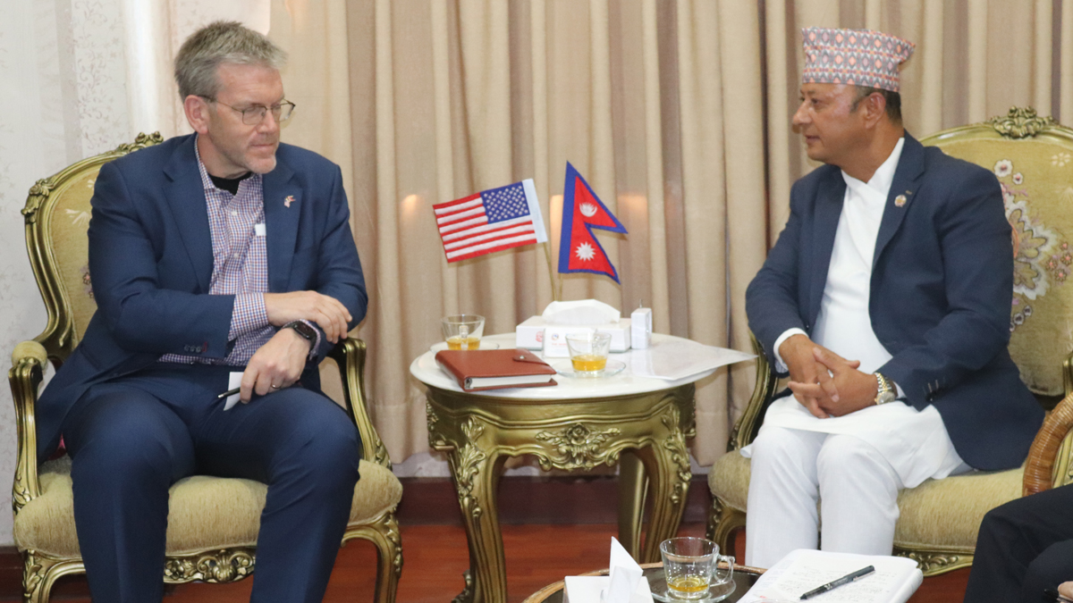 US Ambassador Thompson calls on Energy Minister Khadka