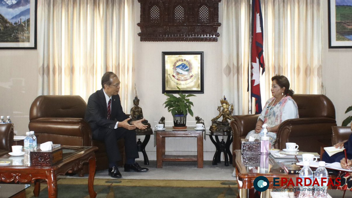 Japanese and Korean Ambassadors Pay Courtesy Calls on Foreign Minister Dr. Arzu Rana Deuba