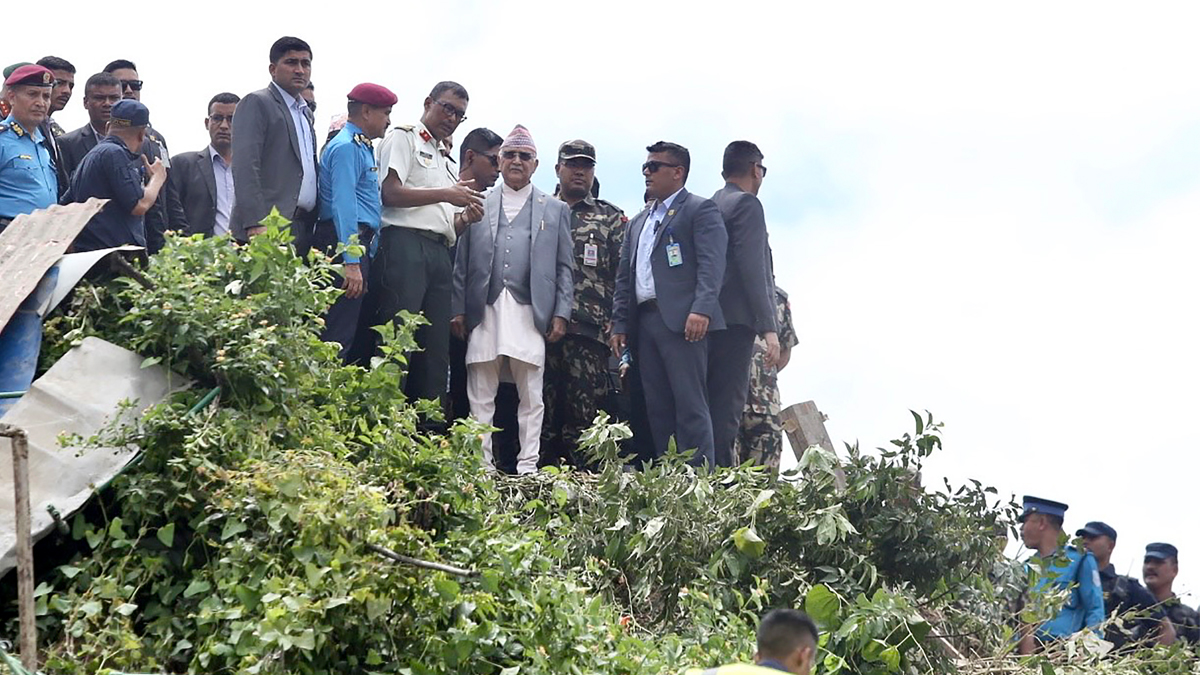 PM Oli expresses grief over Saurya Airlines plane crash