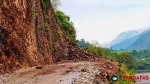 Karnali highway blocked due to landslides