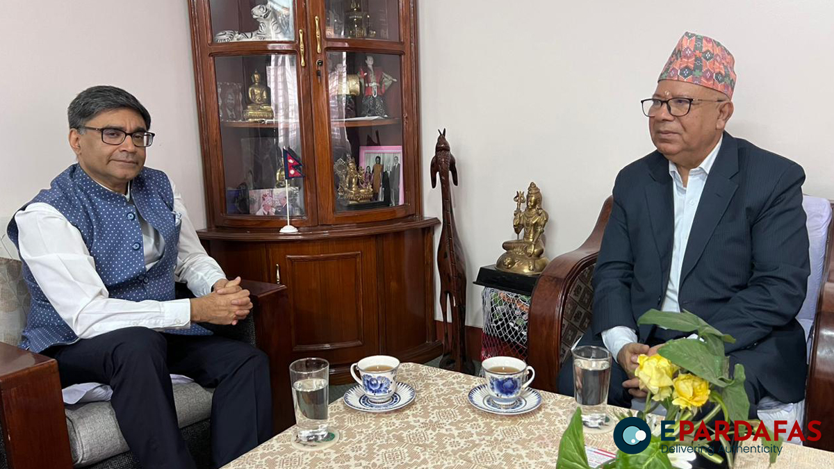 Indian Foreign Secretary Misri calls on CPN (Unified Socialist) Chairman Nepal