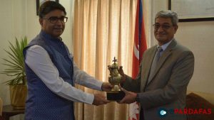 Indian Foreign Secretary Vikram Misri Meets Nepal’s Home Minister Ramesh Lekhak, Strengthens Bilateral Ties